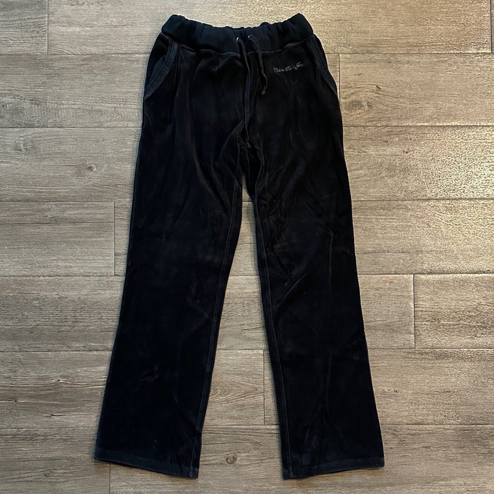 Calvin Klein Jeans Black Velour Joggers